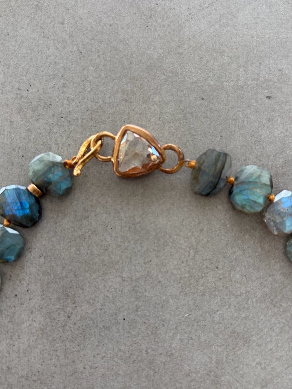 Chan Luu Labradorite Faceted Necklace - Blue and Gray Sheen - Picture 2 of 6